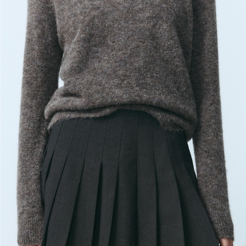Zara Black Mini Skater Skirt